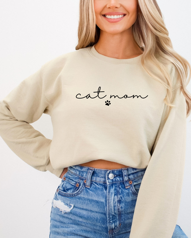 Cat Mama - Crewneck Sweatshirt