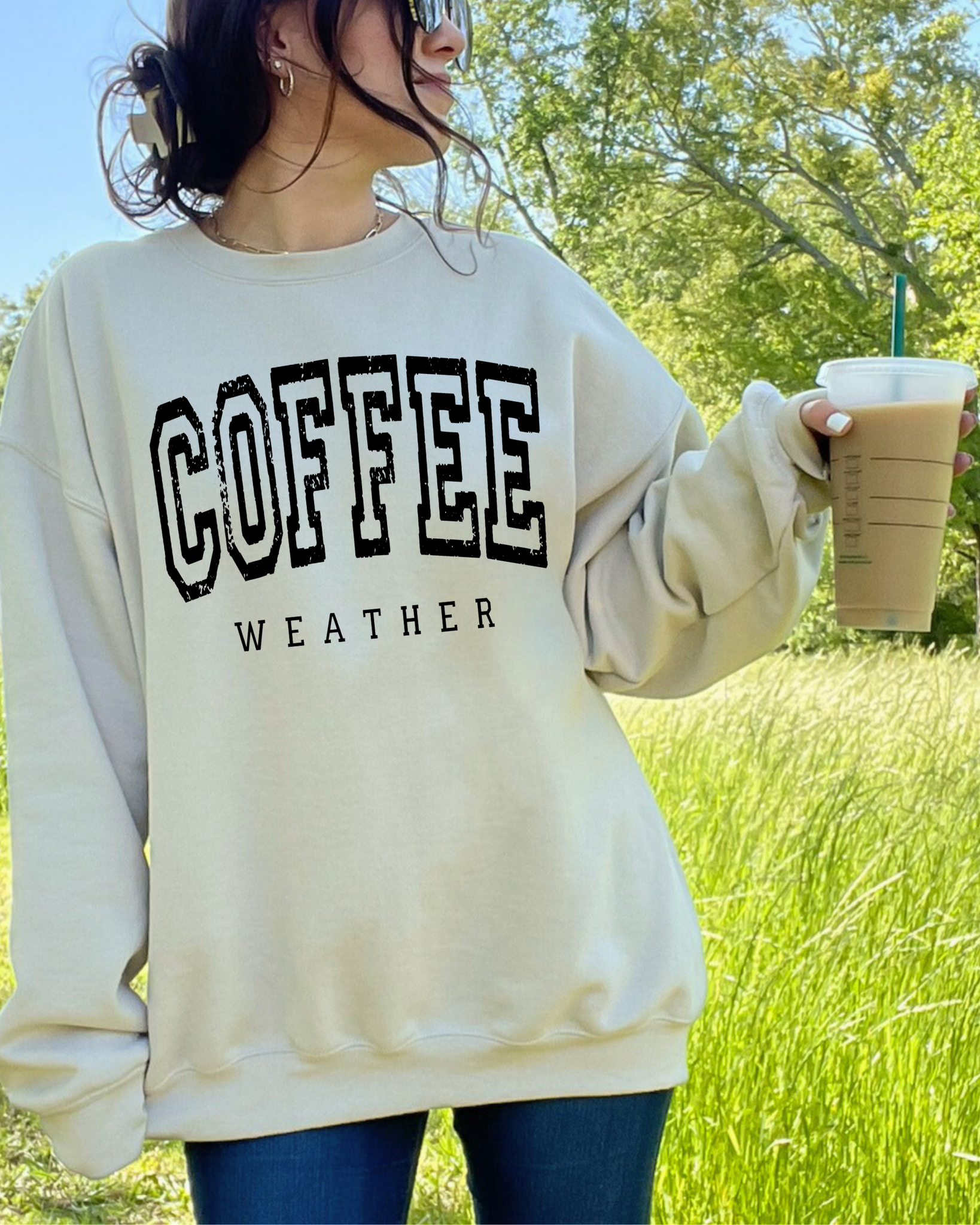 Coffee Weather- Crewneck Sweatshirt