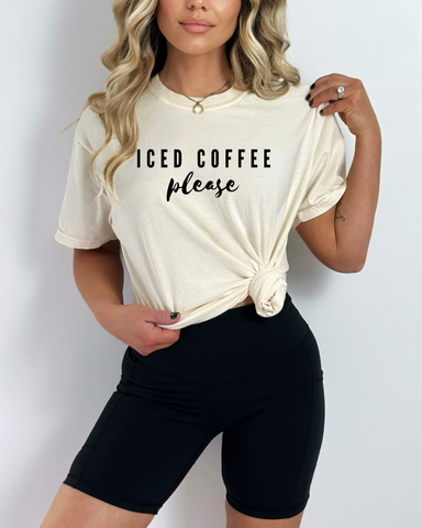 Iced Coffee Please Graphic Tee